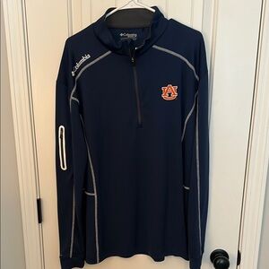 Auburn University- Columbia Golf Navy Quarter-Zip Pullover
